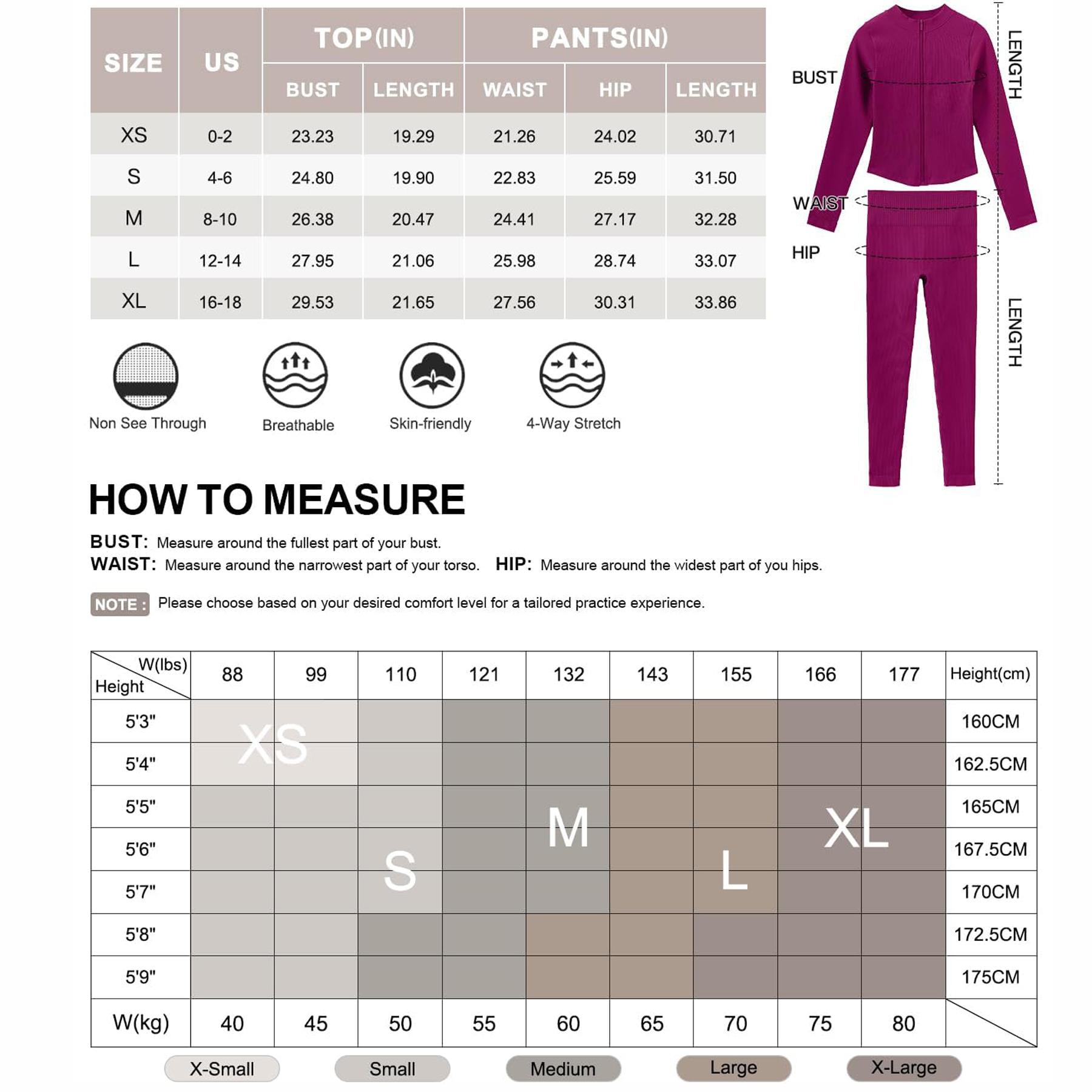 Women's 2-piece Tracksuit set, Seamless Stand-collar Zipper Windproof Slim Warm Long Sleeve Top & Tight Hip Lifting Pants, Quick Dry Stretchy Breathable with Thumb Holes, Sweatsuit set