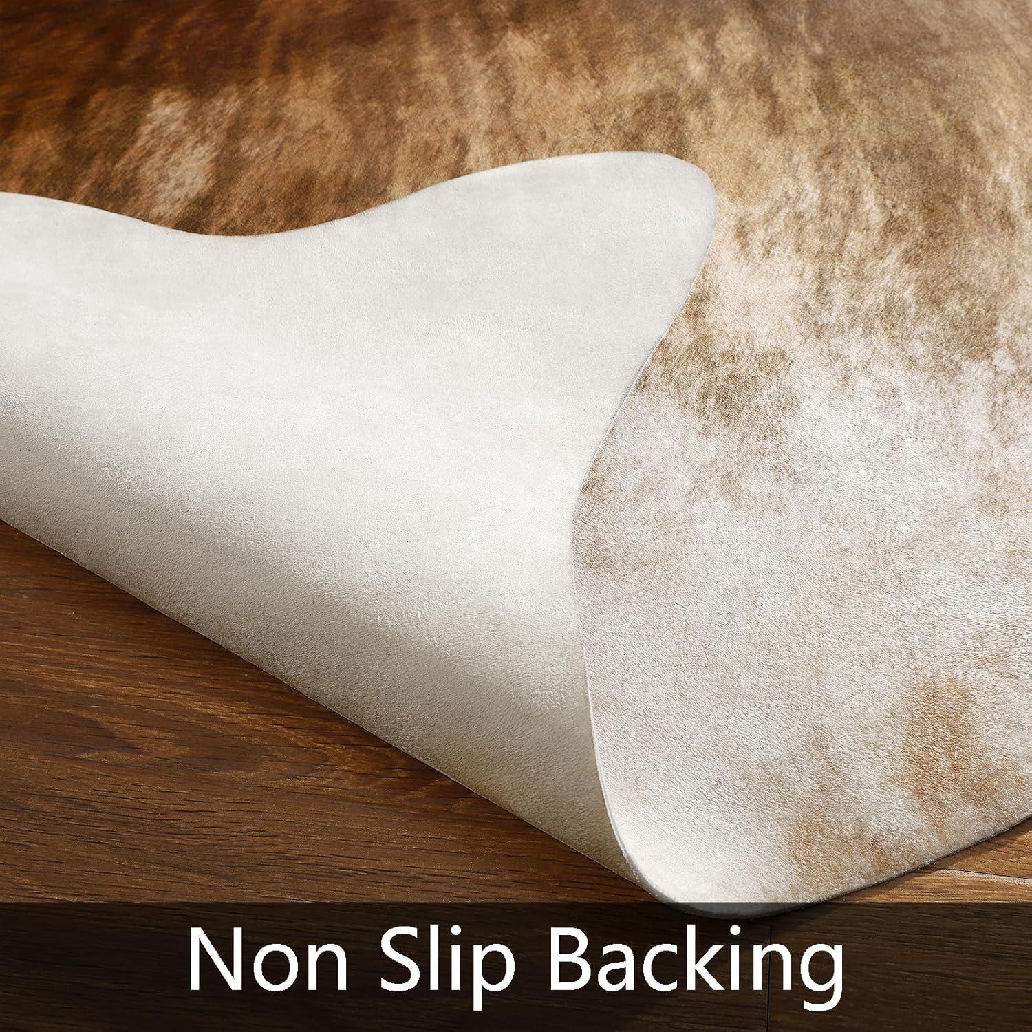 Lochas Faux Cowhide Rug Premium 100% Polyester Soft Comfortable Durable Easy To Clean Western Style Home Decor Mat For Living Room & Bedroom Lochas Faux Cowhide Rug Premium 100% Polyester Soft Comfortable Durable Easy To Clean Western Style Home Decor Mat For Living Room & Bedroom