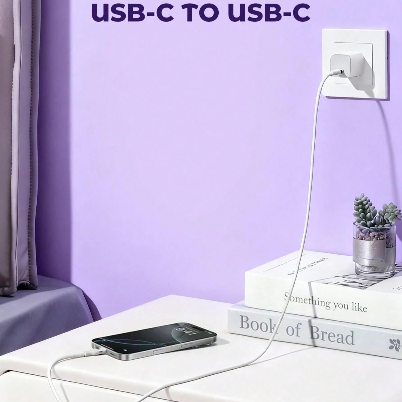 iPhone 17/16/15 Compatible USB-C Fast Charging Cable, 3.3ft Nylon Braided Data Line, Indoor/outdoor/travel Car Charger, Supports 60w~18w