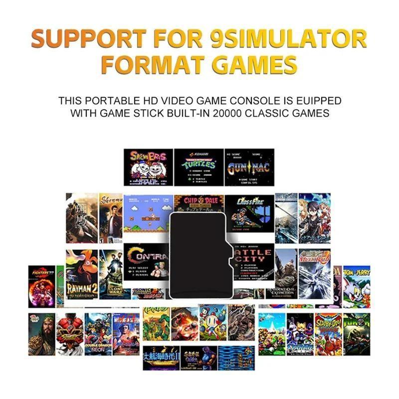 Wireless Retro Game Console 3D HD, Perfect Gift Idea, Vintage Style Gaming Machine, Ideal for Nostalgic Gamers, Home Entertainment