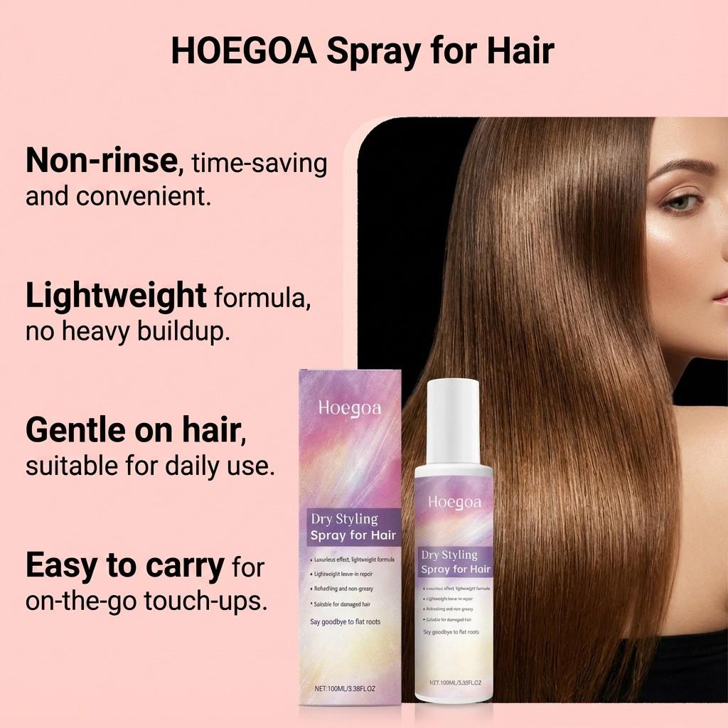 1 Piece/2 Pieces/3 Pieces No Rinse Hair Spray, Lightweight Volumizing Hair Mist, Refreshing Non-Sticky Formula, Portable Hair Care Spray