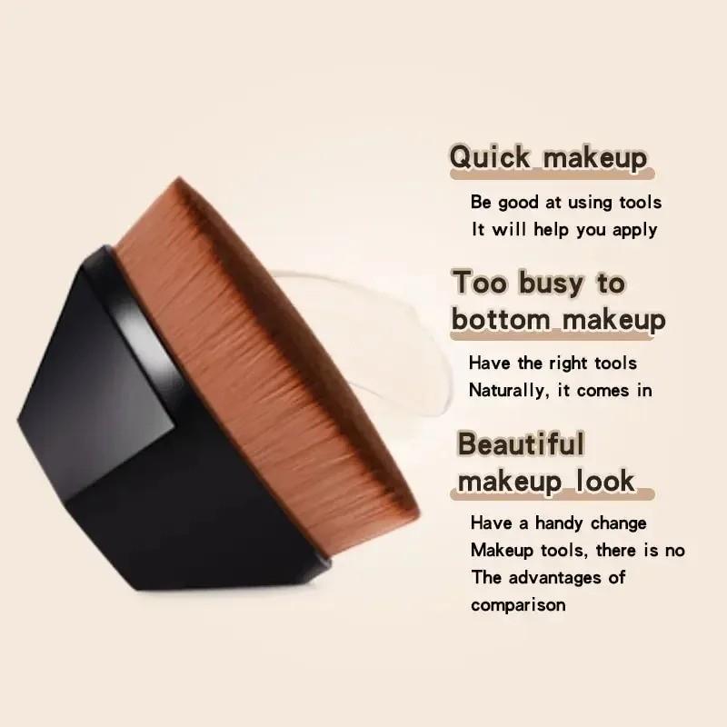 New Magic Invisible Foundation Brush, High Density Fiber Bristles, Soft and Powder-Resistant, Bb Cream Liquid Makeup Tool