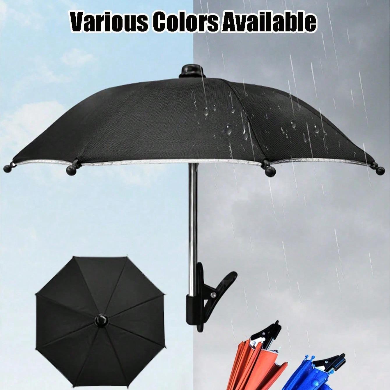 Portable Phone Holder Umbrella, Waterproof UV Protection Cute Sunshade with Phone Stand, Mini Sunscreen Umbrella for Light Rain