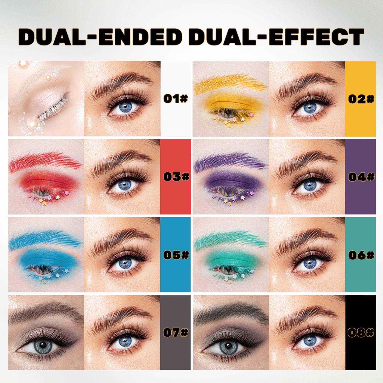 Long-Lasting Waterproof Sweatproof Mascara, Natural Volumizing Effect, Dual-Ended Balm Formula, Single Item Packaging
