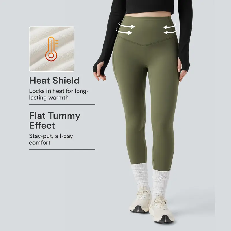 【Creator’s Pick】Halara UltraSculpt Extra Heat High Waisted Tummy Control Shaping Yoga Leggings with Pockets