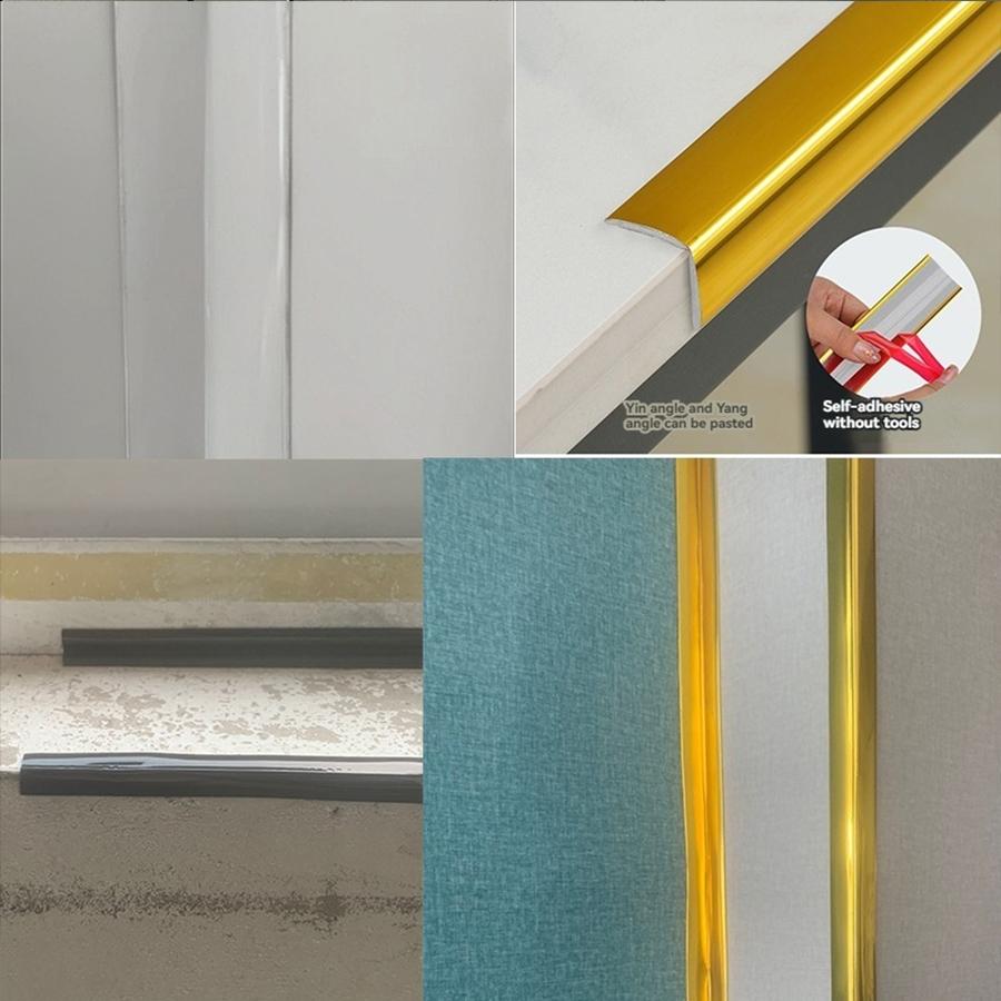 10m Self-Adhesive Decorative Strip, Wall Trim, Ceiling, Walls, Mirrors, Corners, Wardrobe, Cabinet, Peel and Stick, Home Decor, Multiple Projects