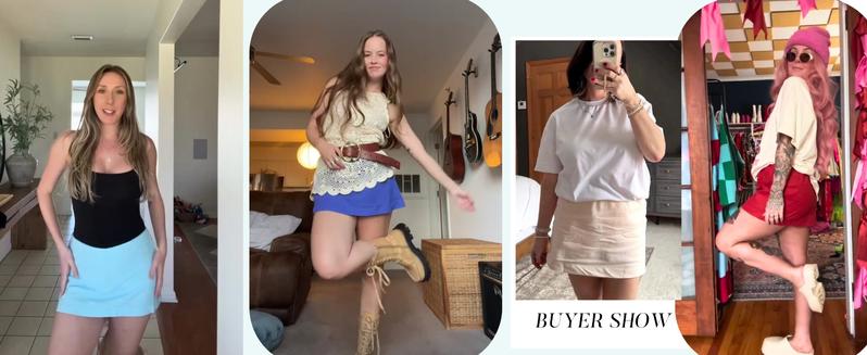 Molitree Womens Cotton Linen Skorts Casual Cute A-Line Mini Skirts with Ruffle Inner Waistband Athletic Shorts Activewear