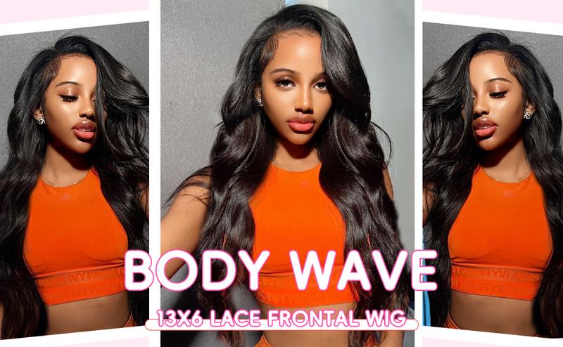 30 Inch 13x6 Body Wave Lace Front Wigs Human Hair Pre Plucked 180% Density HD Lace Frontal Wigs Human Hair For Women 10A Body Wave Glueless Wigs