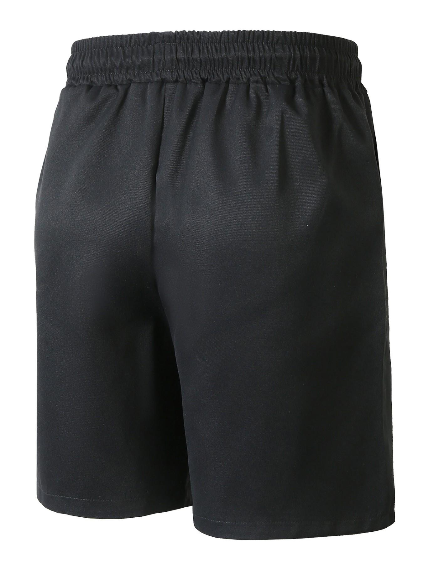 Men's Casual Tie-Back Shorts, Elastic Waist, Lightweight Sporty Shorts, with Pockets, Comfortable and Stylish, Perfect for Daily Wear