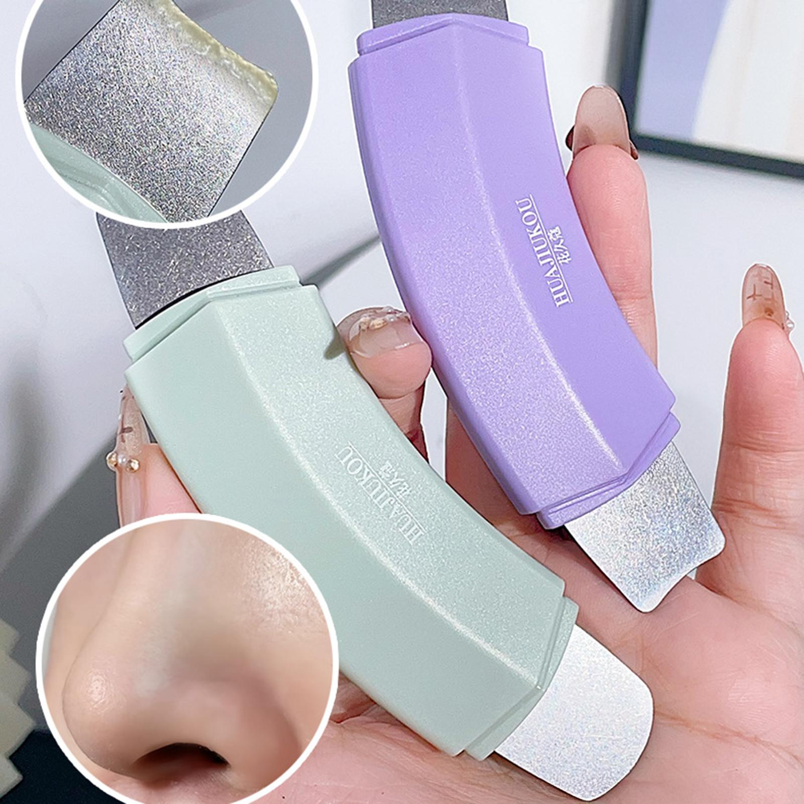 Ergonomic Stainless Steel Blackhead Remover Tool, Single/Dual-Ended Comedone Extractor for Nose & Face, Daily Gentle Deep Cleansing Multi-Use Tool for All Types of Skin