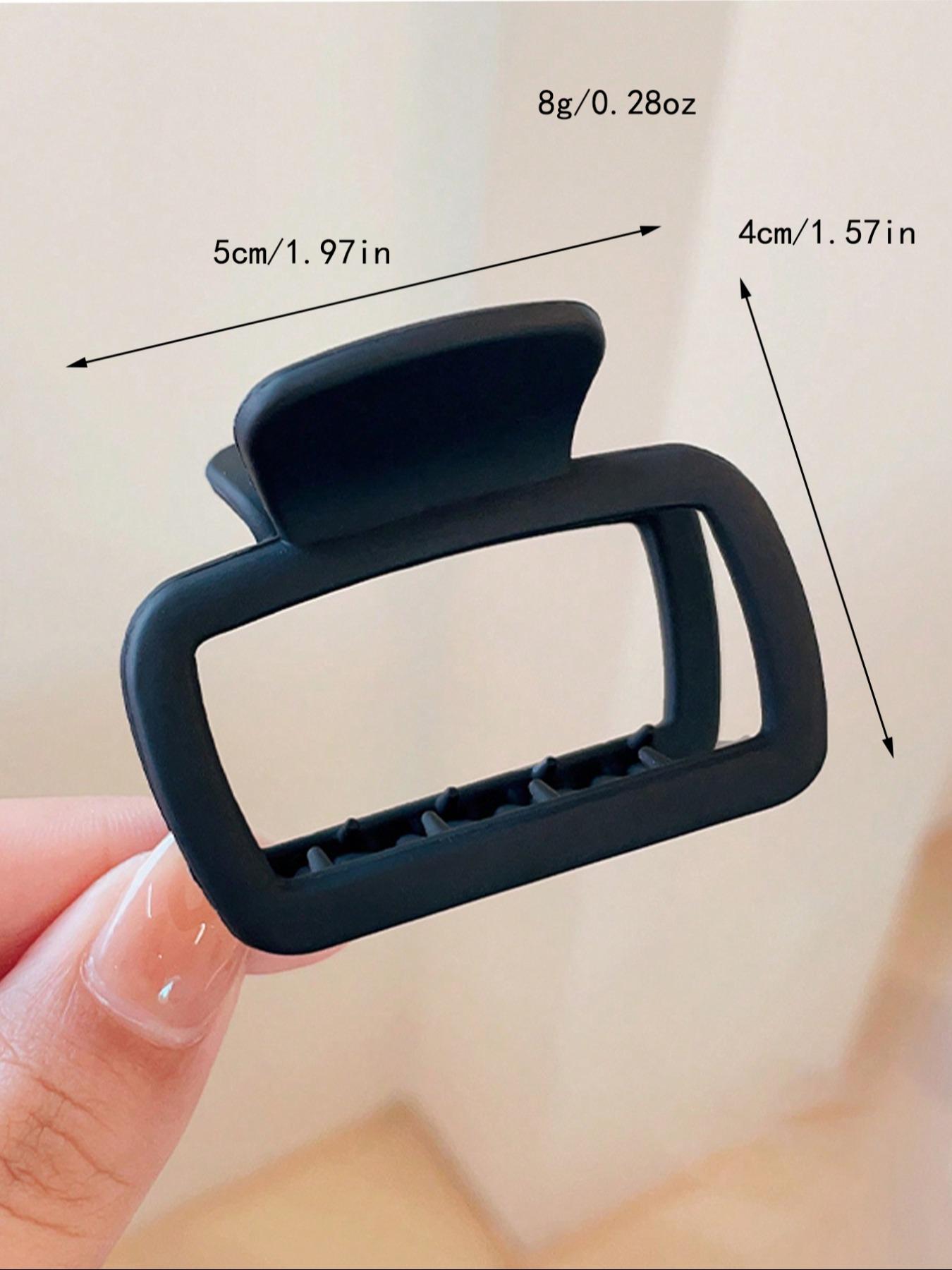 Solid Color Hair Claw, Elegant Cute Hair Accessories for Women & Girls, Headwear for Thick Hair, Fashion Hair Accessories for Party, Daily, Flat Claw Clips