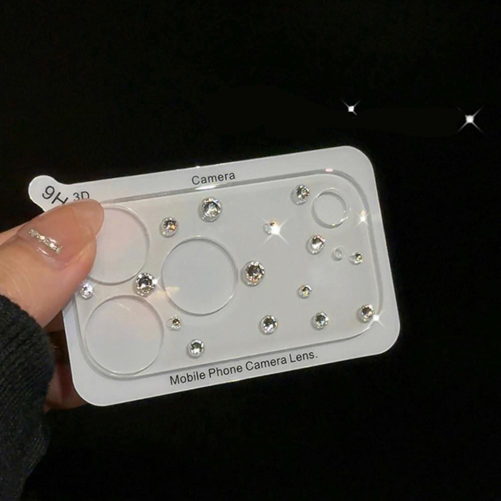 Diamond 3D Bow Heart Glass Camera Protector Case for iPhone 17 Pro Max 17Pro Lens Film Clear HD Full Cover