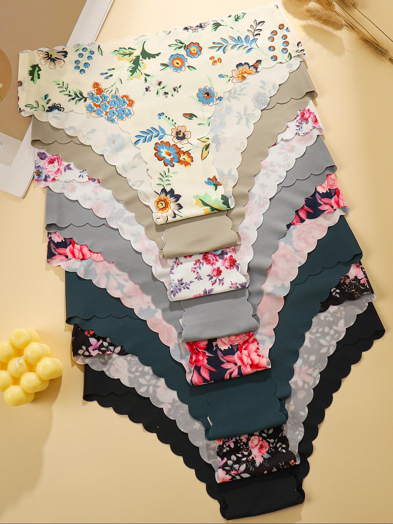 Women's Leopard Print Panties Set, Breathable & Lightweight Design, Seamless No Show, Natural Waist Comfort Fit, All-Seasons Wear, Pack of 8