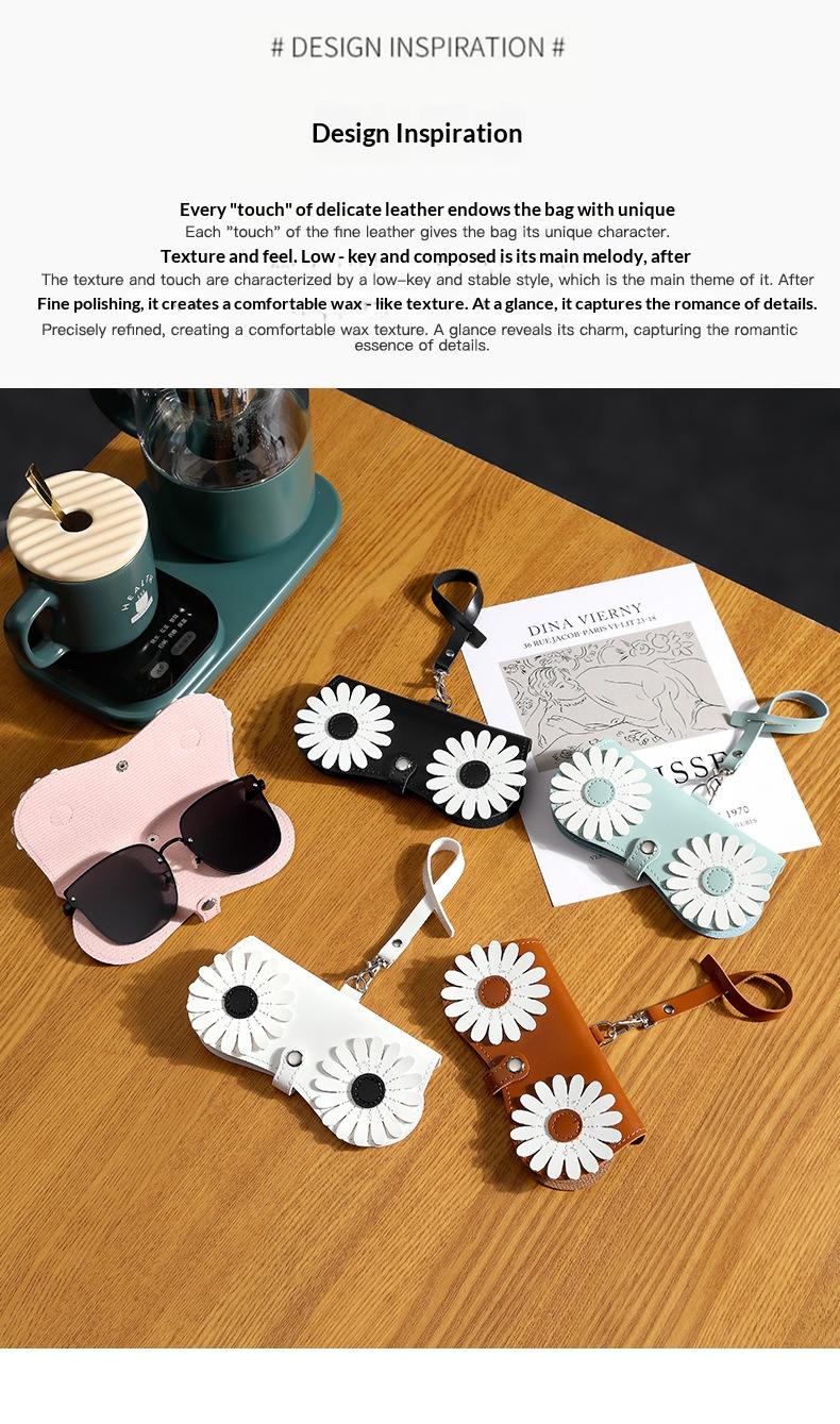 Cute glasses clip ins fashion sunglasses bag portable sunglasses case protective cover unisex bag accessory