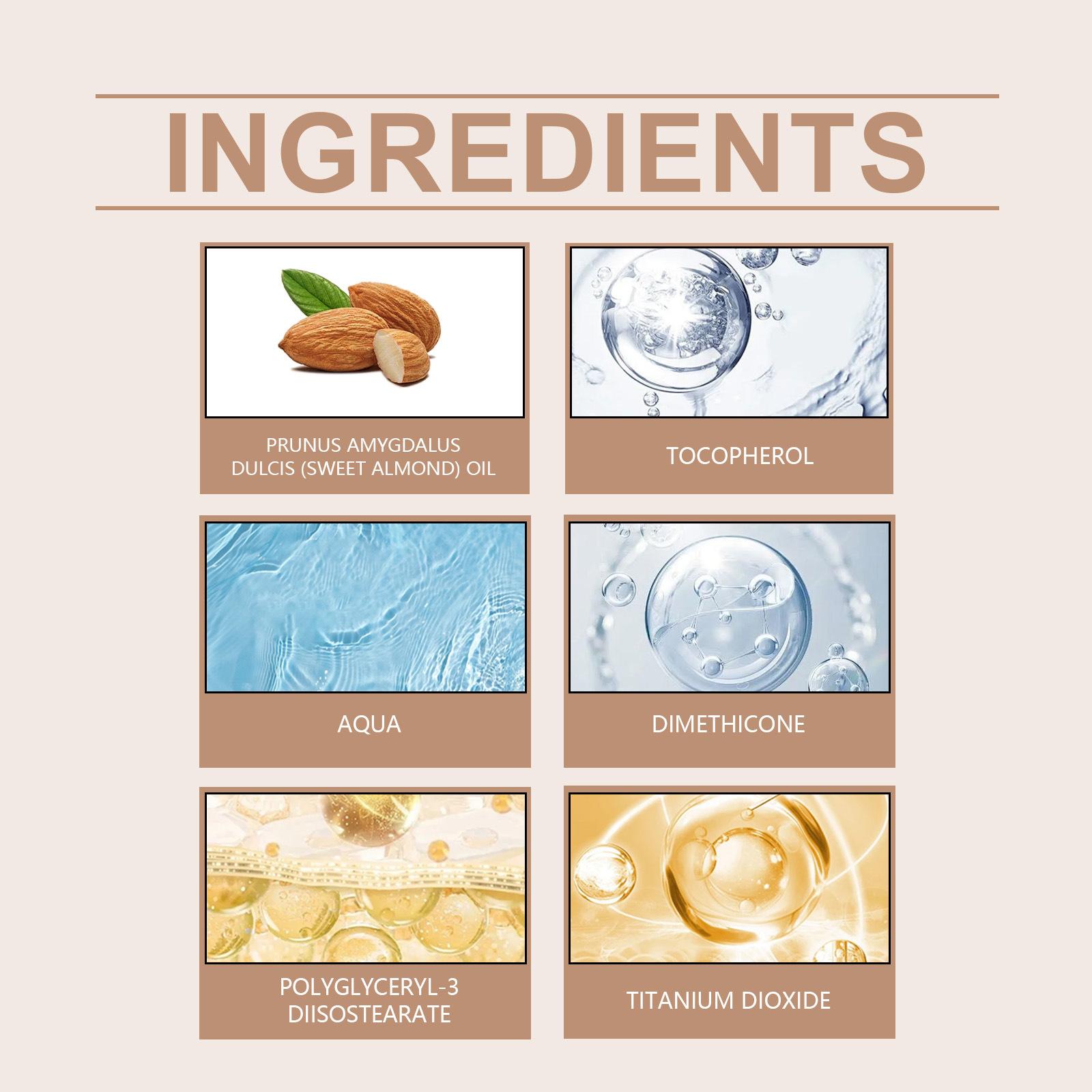 Corrective cream: lightweight texture, adheres well, long-lasting, clear and transparent, corrects skin imperfections, adds radiance