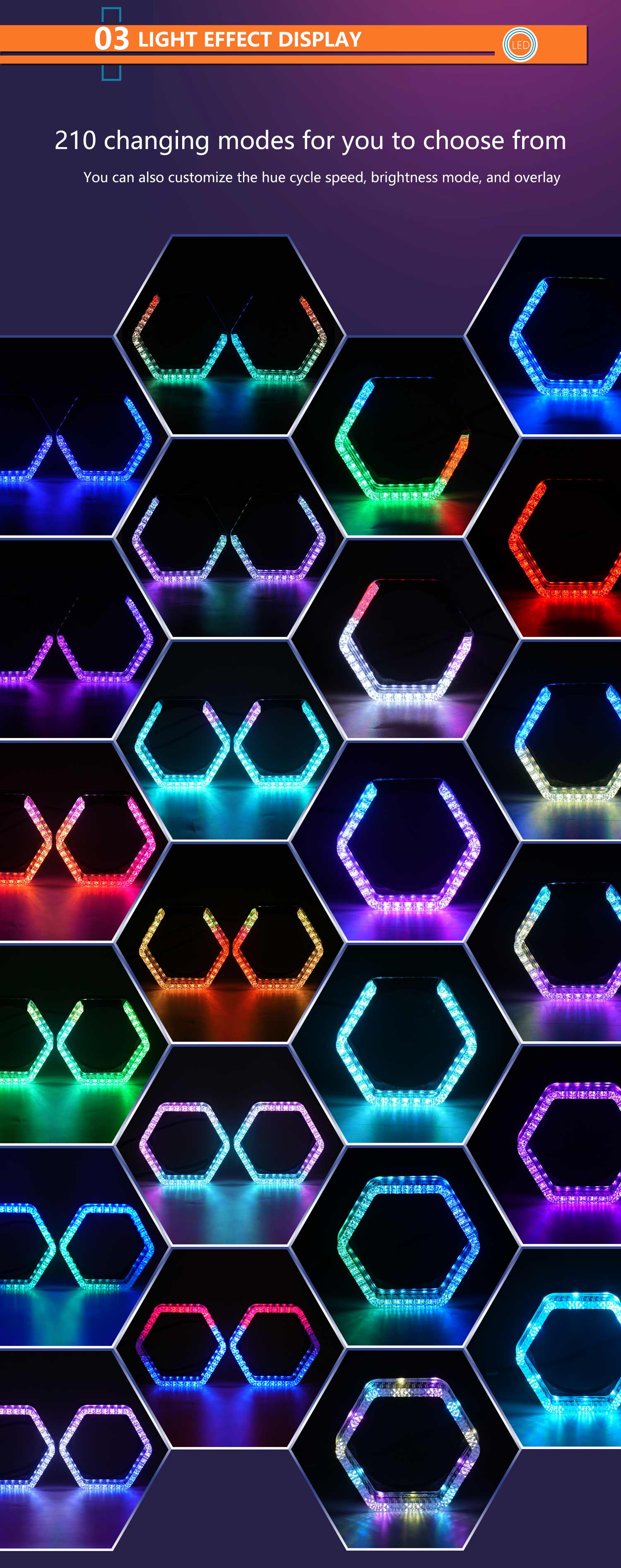 2PCS 5D RGB Angel Eyes Halo Rings Lights with Turn Signal Lights APP Bluetooth LED Motorcycle Retrofit DRL Car Headlight