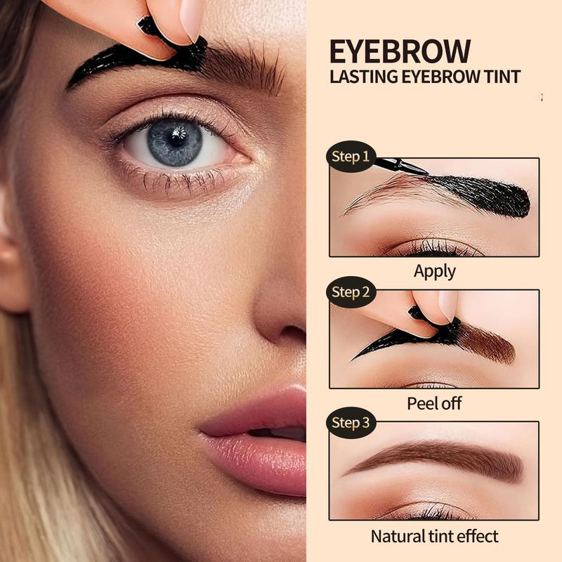 3-Color Premium Tattoo Eyebrow Gel | Waterproof Sweatproof, Long-Lasting & Easy Peel-Off, Tinted for All Skin Types (Daily Gift,Valentine Gift, Giftsfor Girls)