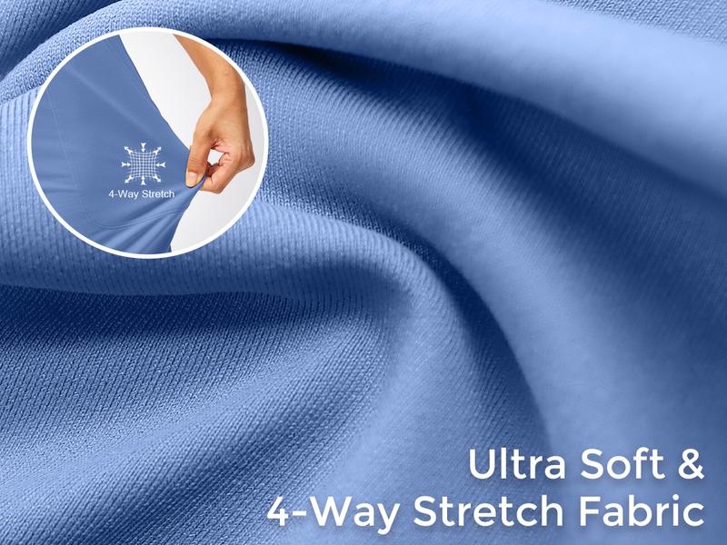 G Gradual Women's Stretchy Athletic Shorts 6" High Waist Quick Dry Breathable Gym Outfits for Women Summer Casual Bermuda Shorts