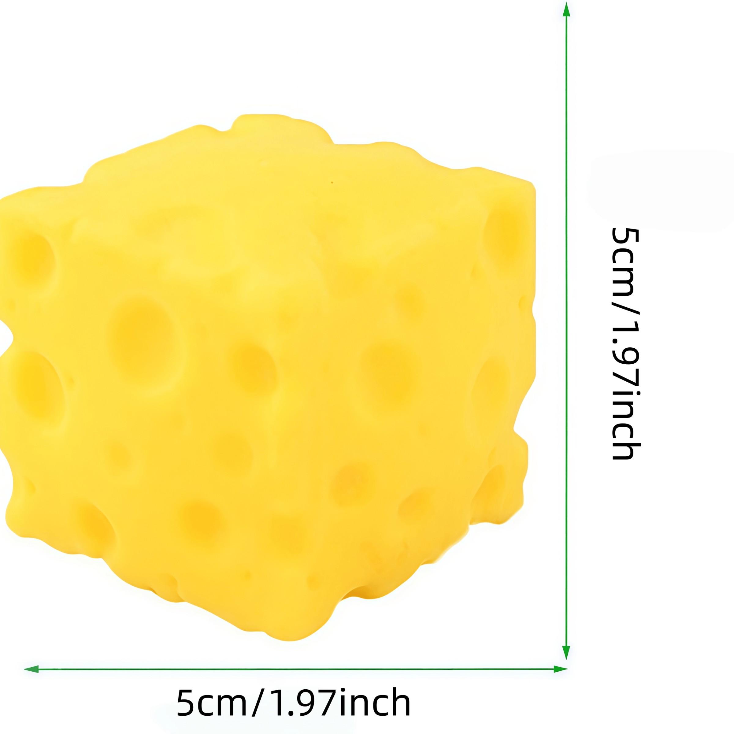 Cheese Squeeze Toy, Soft Novelty Toy, Bounce Sensory Toy, Helps Relax & Focus, Adult Sensory Cheese Toy, Food Theme Cheese Blocks, Squishies, Stress Relief Fidget