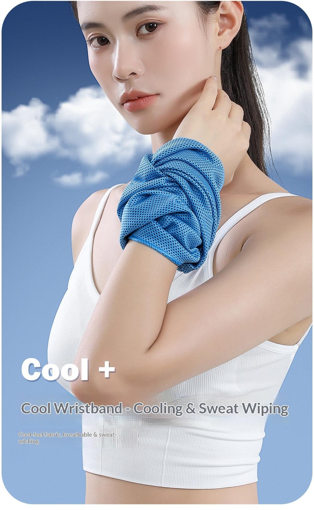 Light Luxury Ice Feel Sports Wrist Brace, Anti-Sprain Support, Cooling Sweat Absorption, Breathable, Unisex, Ideal for Fitness and Outdoor Activities