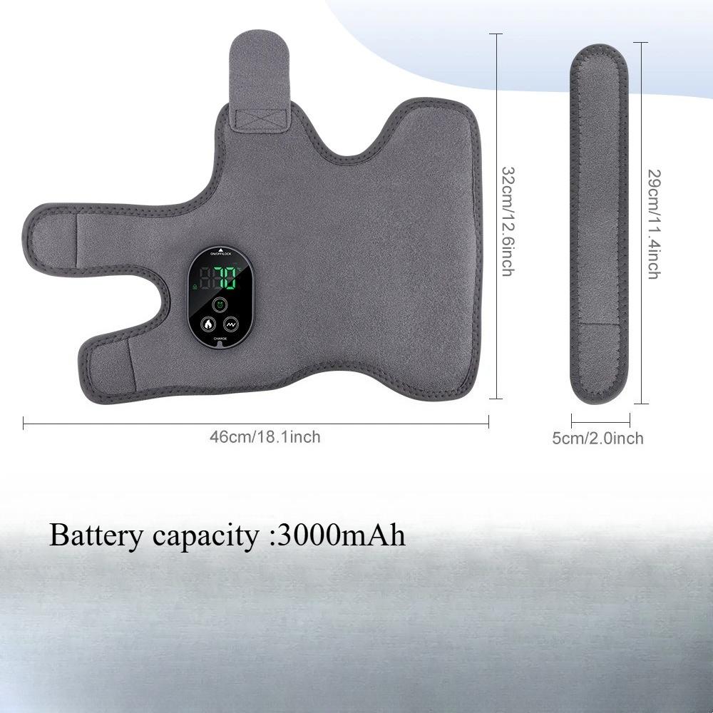 Electric Three-In-One Ankle Calf Foot Vibration Heating Massager, 6-Level Heat Therapy, Wrist Ankle Support, Leg Hand Foot Relaxation, Usb Rechargeable Massagers