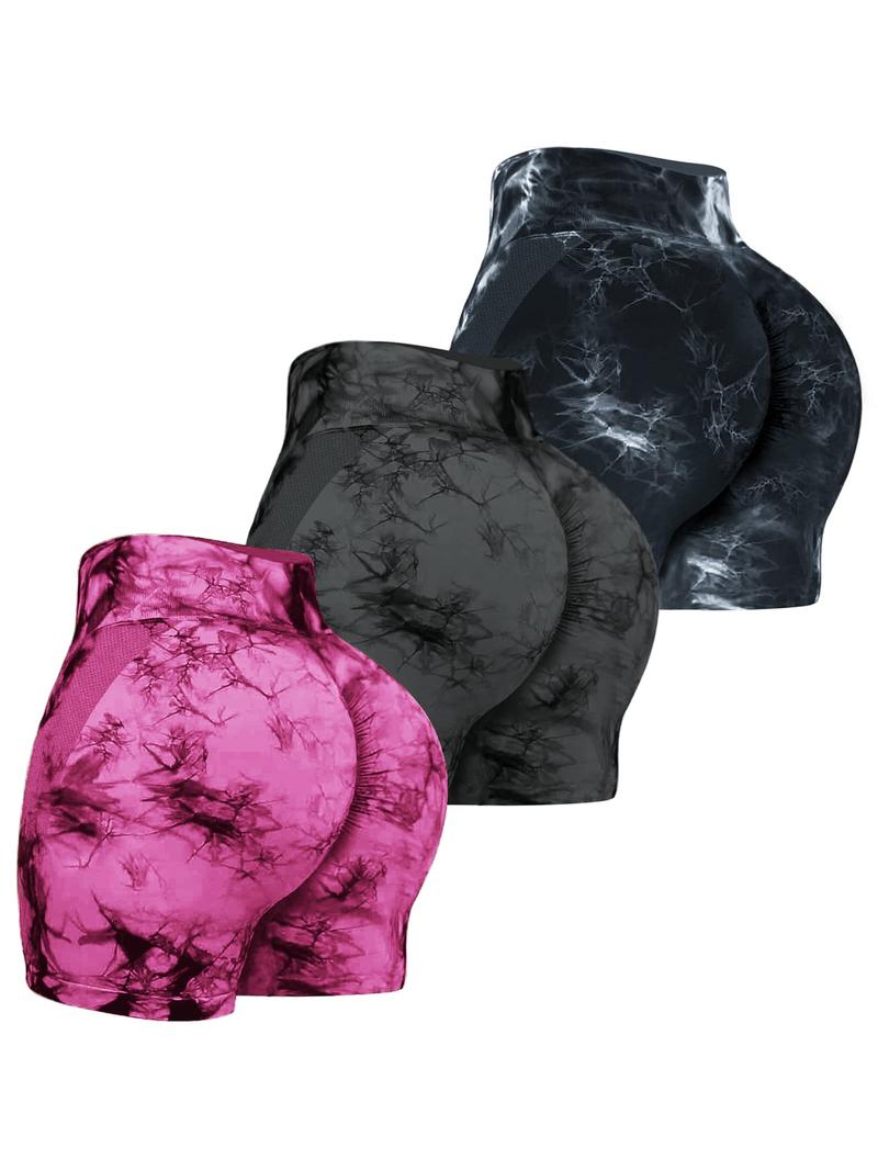 Women's 3pcs Shapewear Shorts Tummy Control High Waist Butt Lifting Scrunch Seamless Shapewear Bottoms