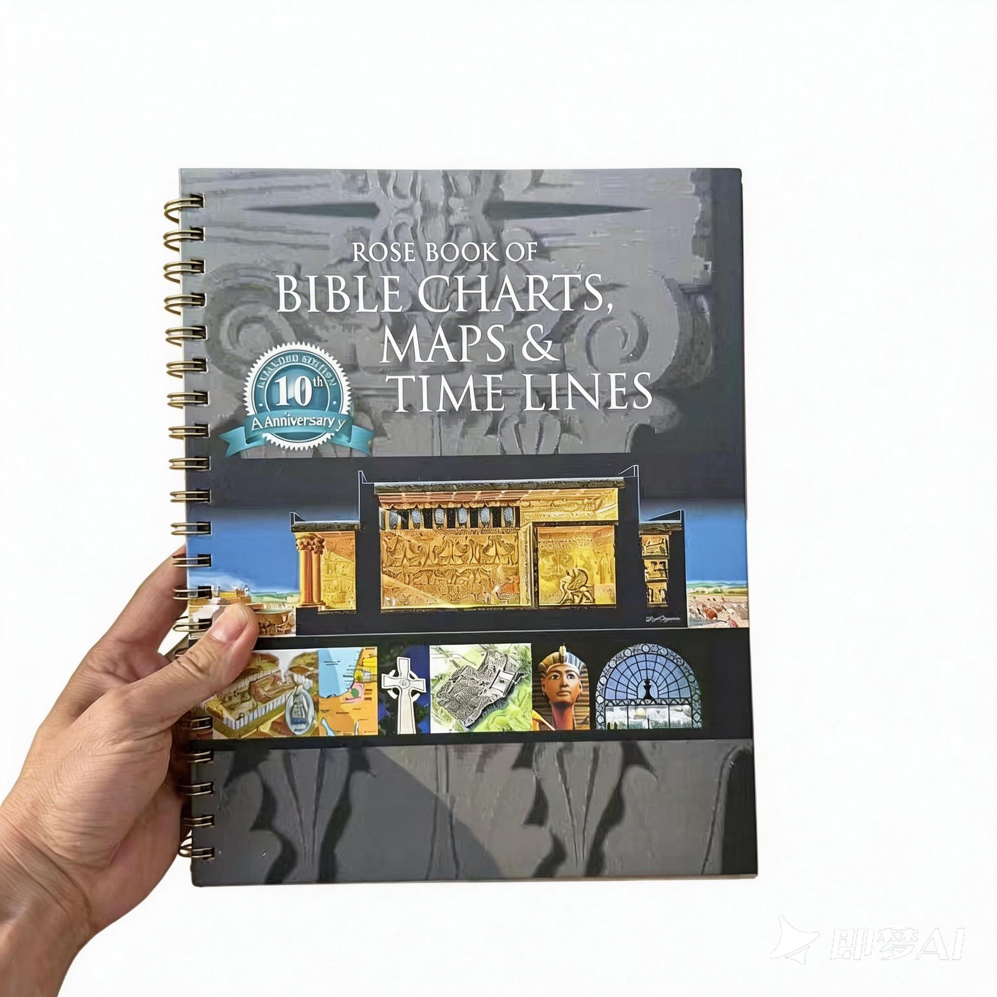 Biblical Timeline Made Easy: Rose Bible 10th Anniversary Definitive Guide ,Essential Religious Reference Guide Notebook, Bible Study Supplies