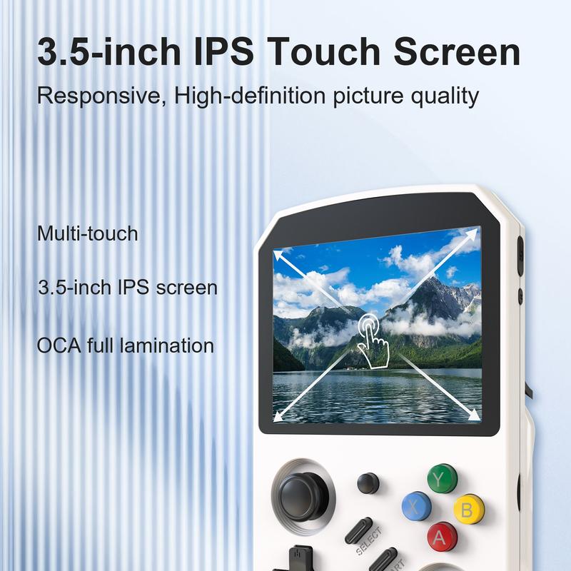 YLW ANS01A Handheld Game Console, 3.5 Inch IPS HD Screen Retro Game Console with 12000+ Classic Games, Portable Games Consoles