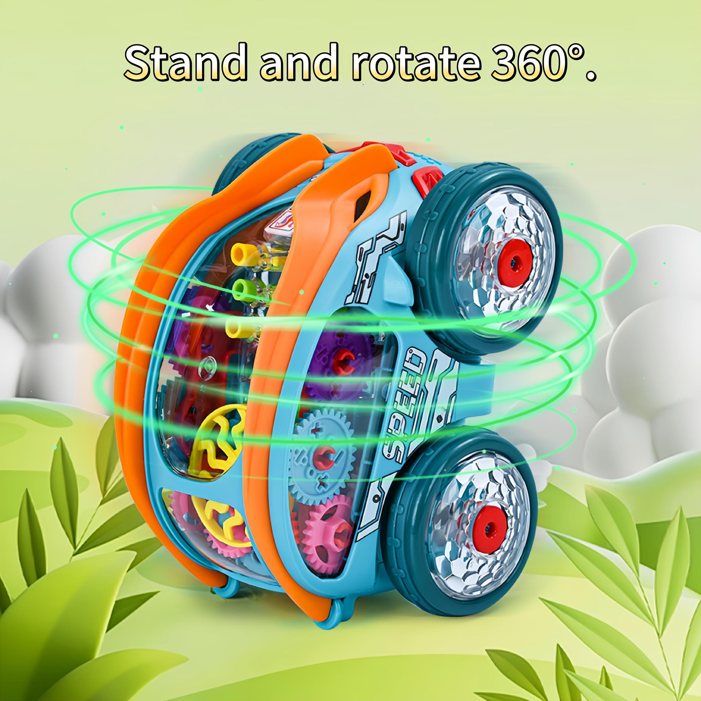 Speedlite Dynamic Gear-Powered Car with Led Lights, Children's ...