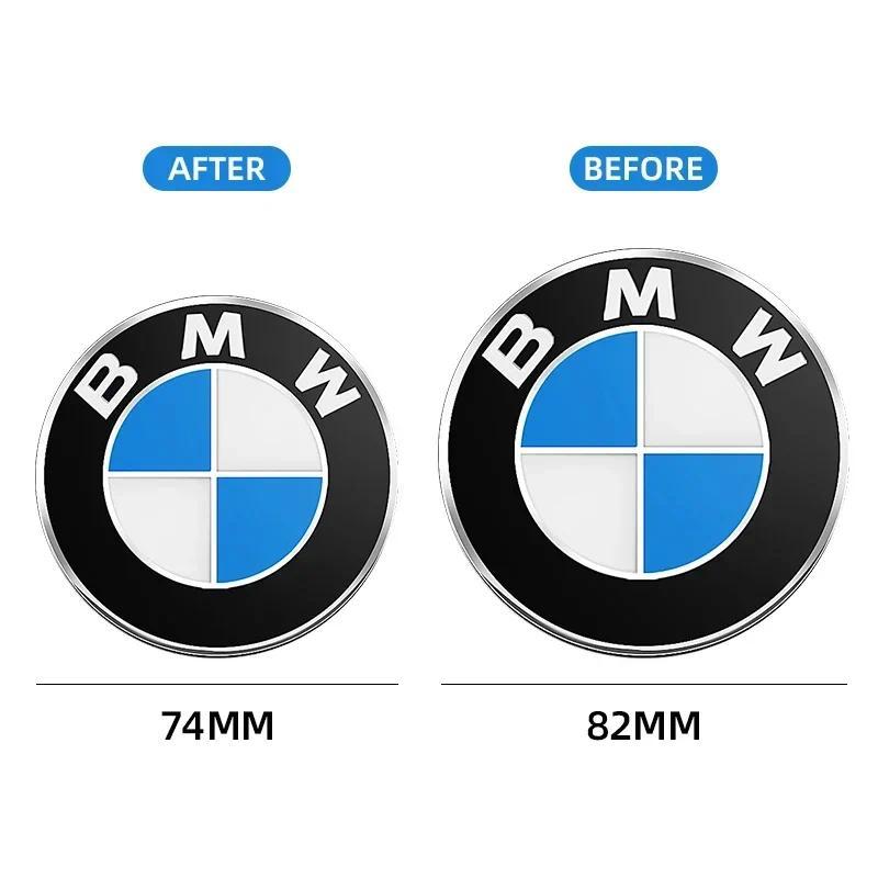 1pc 74/82mm Car Trunk Logo And Front Hood Logo, Suitable For Bmw E86 F07 G26 E61 G32 F20 G14 F49 G30 G87 E39 G06 F87 E64 X5g05