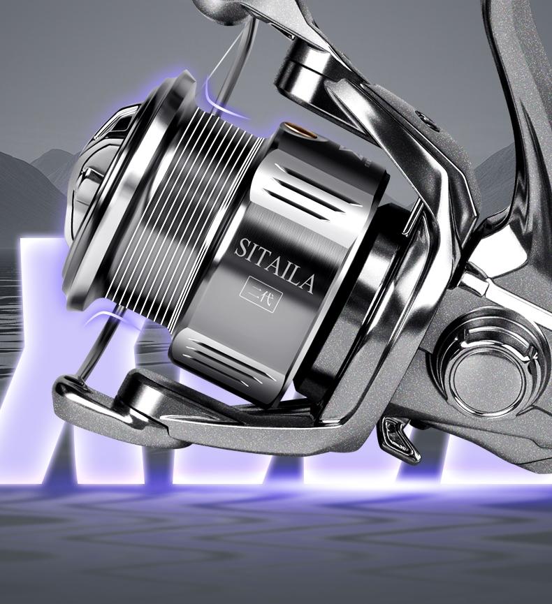 Xiwali Stella Ii Pearl Body Fishing Reel with 6+1 Closed Bearings, 5-Layer Waterproof, Anti-Tangle Spool, Dual Bearing Stabilizing Gear for Lure Enthusiasts Fishing Tackle