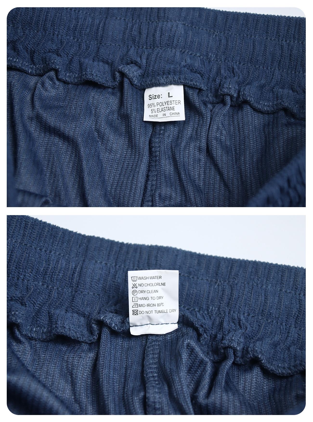 Men's Casual Sporty Corduroy Two-Piece Set (Long-Sleeve Collared Top & Loose-Fit Utility Pants) – Euro-American Style