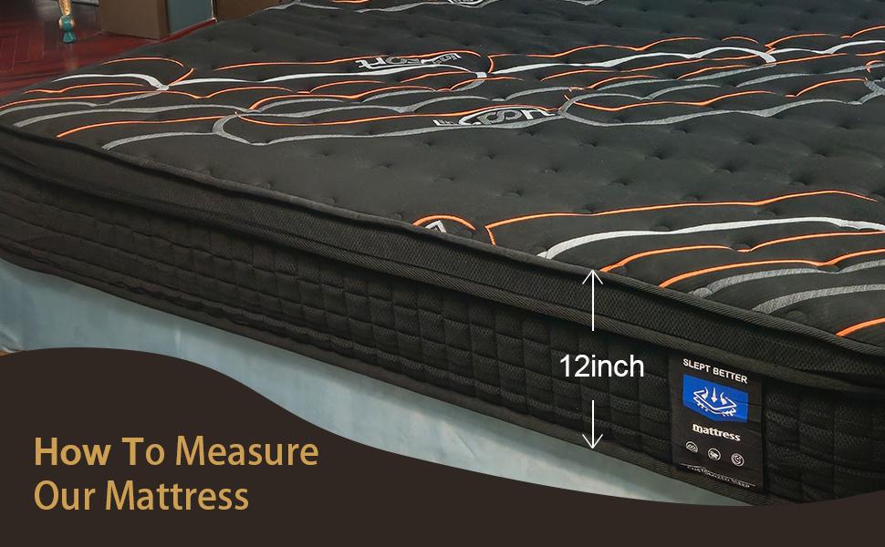 MRH 10”12”14-Inch Twin，Full，Queen，King，Luxury Hybrid Mattress -Memory Foamand Individual Pocket Springs for UltimateComfort and Support -Perfect for Family Roomsand Hotels in