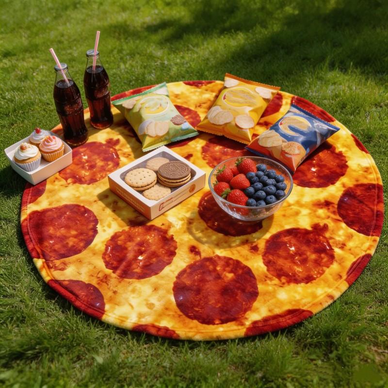 Creative Flannel Blanket, Novelty Food-Themed Throw, Soft Burrito Blanket, Gift Blanket, Home Sleep Blanket, Unique Family Blanket