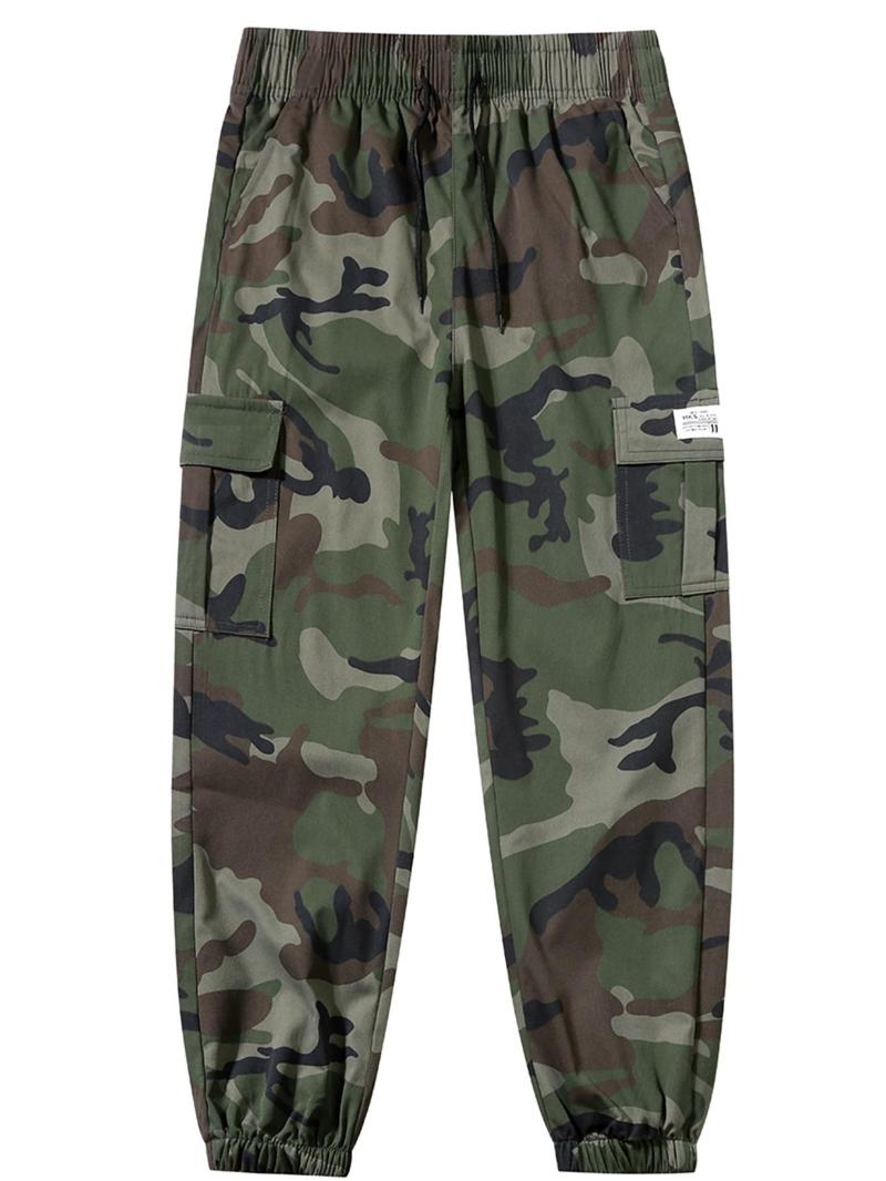 Men's High-End Luxury Camo Pants, Loose Fit, Elastic Waistband, Comfortable Sportswear, Perfect Gift, Outdoor & Dating, Christmas Essential
