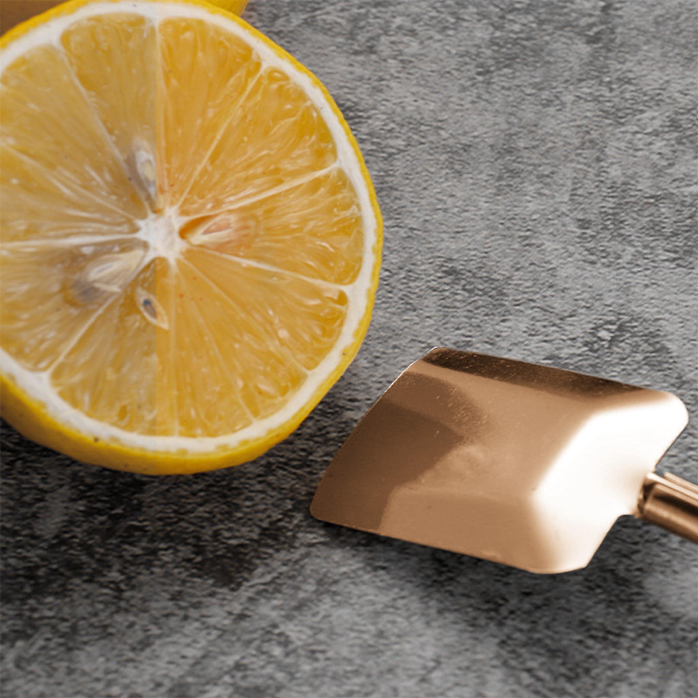 Creative 304 Iron Shovel Straw Spoon Combo, Two-In-One Drink Stirrer, Juice Tea Coffee Mixer, Watermelon Scoop Spatula, Stirring