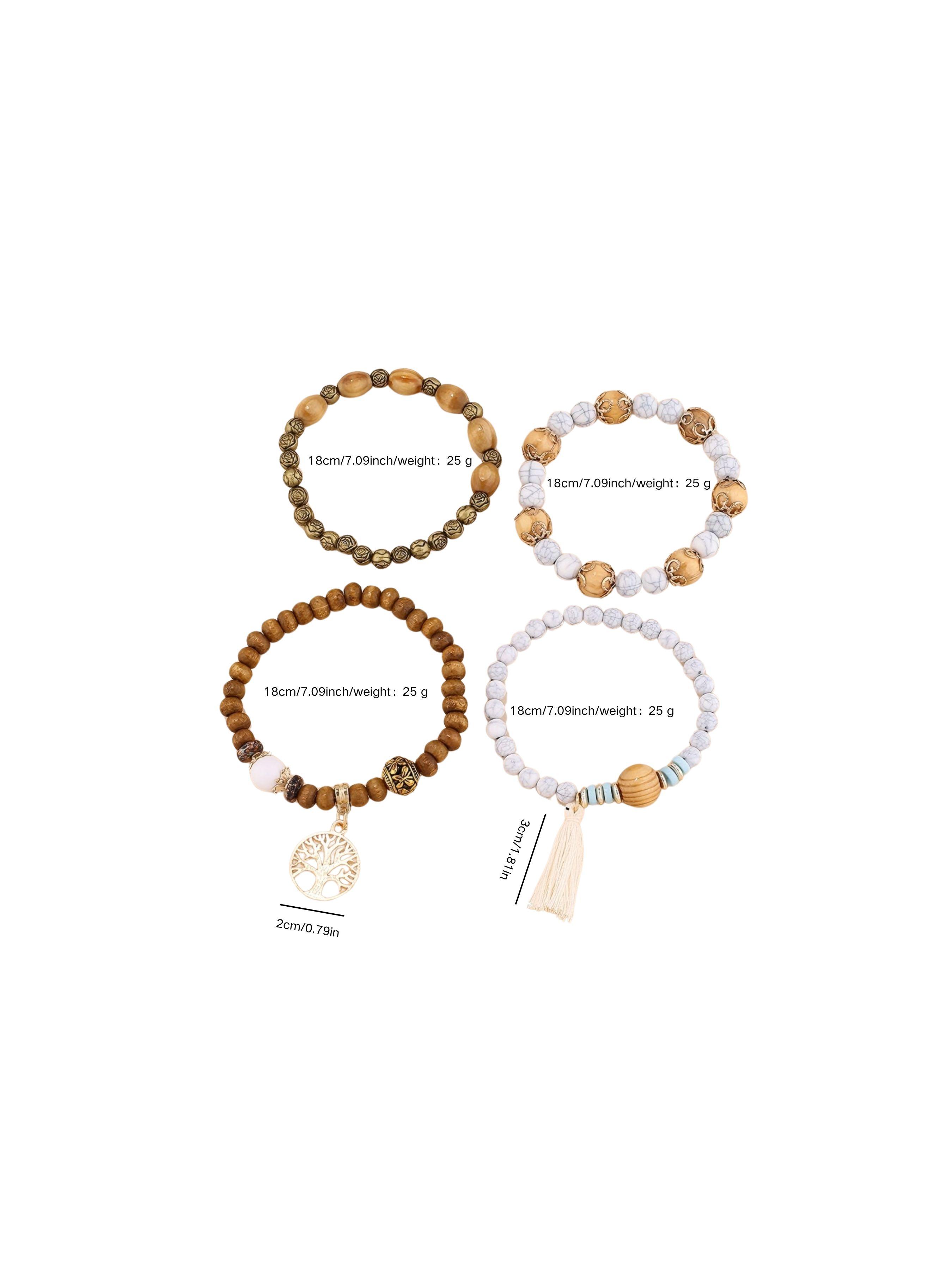 Boho Tree of Life Beaded Bangles Bracelets Set for Women - Multilayer Stackable Bohemian Jewelry with Tassel, Perfect for Black Girl Style & Festival Fashion Boho Tree of Life Beaded Bangles Bracelets Set for Women - Multilayer Stackable Bohemian Jewelry with Tassel, Perfect for Black Girl Style & Festival Fashion