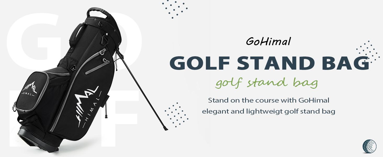 GoHimal 14-Way Golf Stand Bag, Golf Bag for Men with Stand - Lightweight & Durable Golf Club Bags for Men & Women