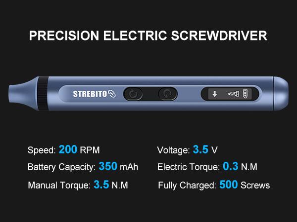STREBITO 3.7V Mini Electric Screwdriver Set, 42-in-1 Electric Precision Screwdriver, Compact Electric Screwdriver Rechargeable with Display, Small Tool Kit for Electronic Computer Laptop RC Drone screwdriver set STREBITO 3.7V Mini Electric Screwdriver Set, 42-in-1 Electric Precision Screwdriver, Compact Electric Screwdriver Rechargeable with Display, Small Tool Kit for Electronic Computer Laptop RC Drone screwdriver set
