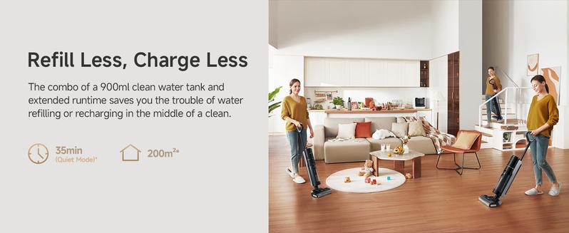 DREAME G10 Pro Vacuum Mop, Wet Dry Vacuum Cleaner, Cordless Vacuum Mop All in One for Hard Floors