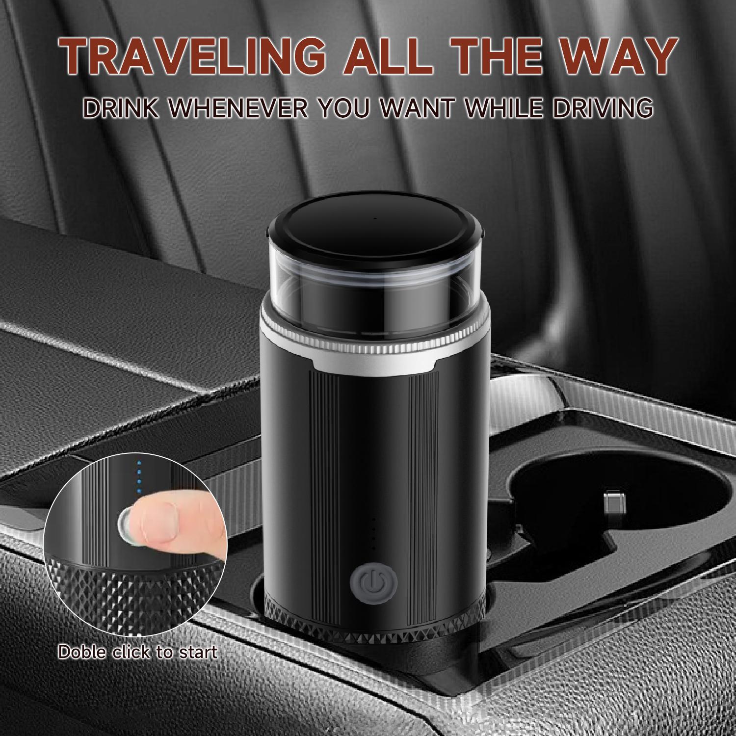 Portable Electric Espresso Machine, Automatic Capsule Coffee Maker, Hot & Cold Brew, Compatible with K-Cups & Grounds, Travel-Friendly Design, Coffee Equipment