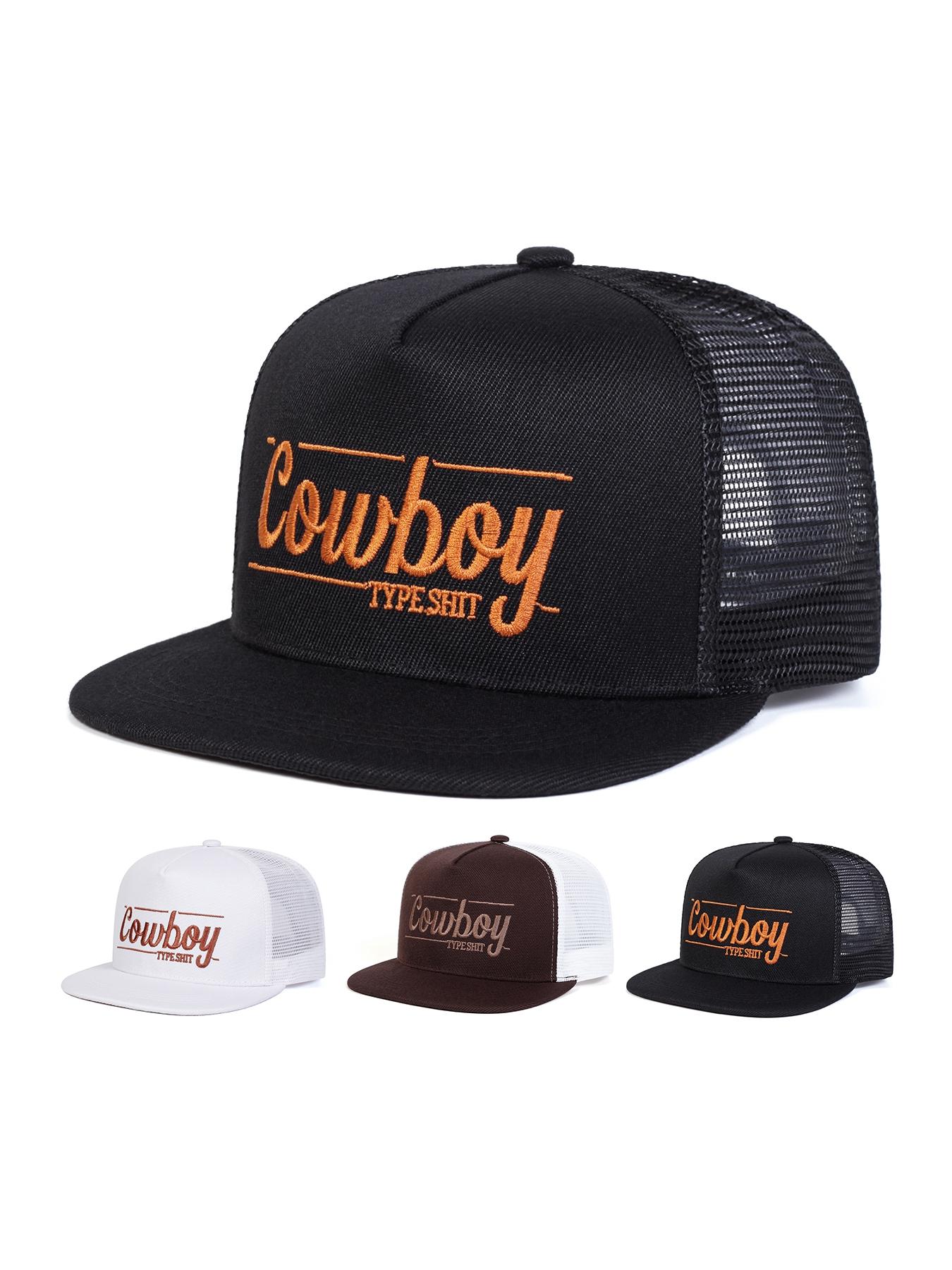 Cowboy Hat, Casual Outdoor Sports Hat for Men & Women, Adjustable Size Hat for Daily Wear, Fashion Accessories for Travel & Daily Wear