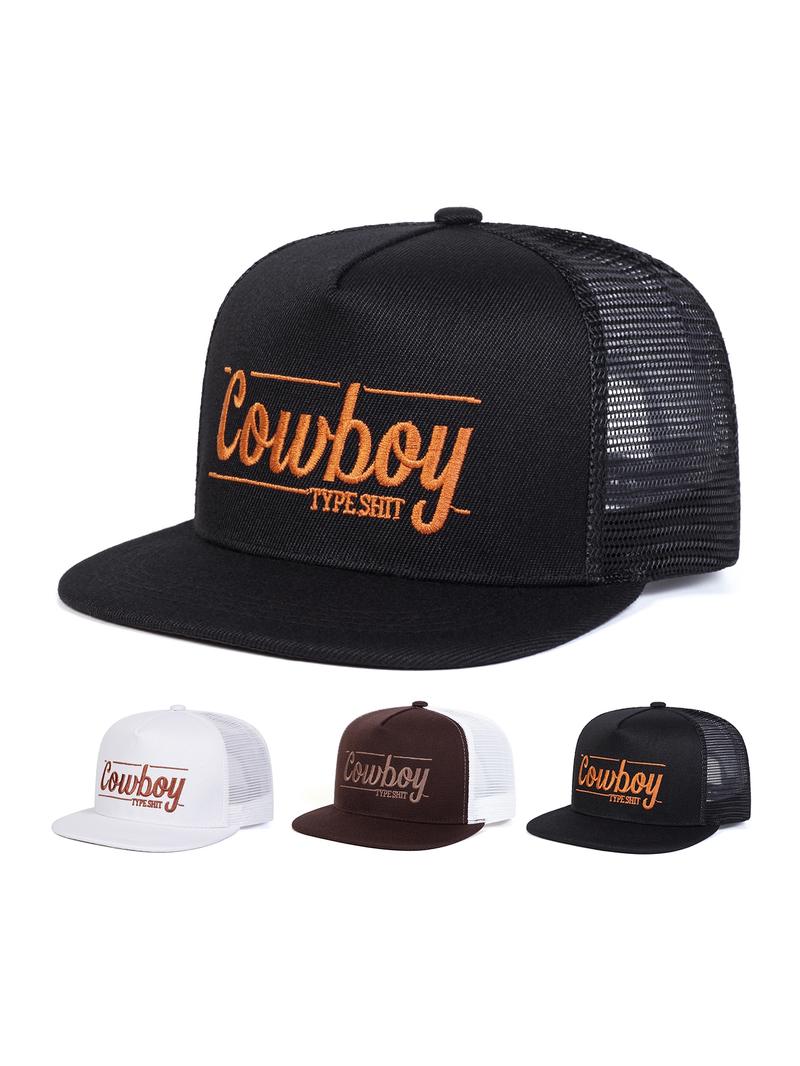 Cowboy Hat, Casual Outdoor Sports Hat for Men & Women, Adjustable Size Hat for Daily Wear, Fashion Accessories for Travel & Daily Wear