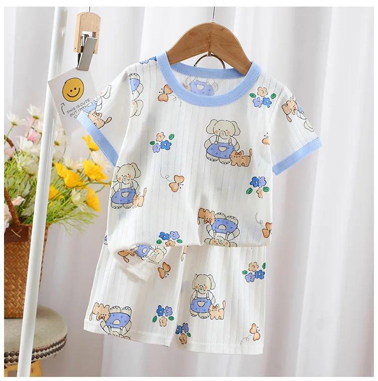 Baby Clothes New Summer Children's Clothing Children's Short Sleeved Shorts Suit Boys Girls Cotton T-shirts