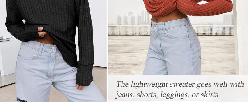 ANRABESS Long Sleeve Shirts for Women V Neck Casual Fall Tops Loose Fit Lightweight Sweaters Tunic Fashion 2025 Clothes