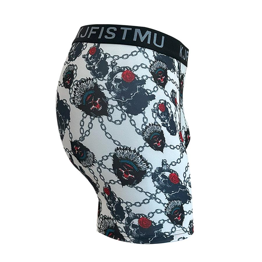 4 pieces of KJFISTMU men's boxer shorts, random 4-piece set, men's stylish printed graffiti sports underwear, comfortable fit, breathable and quick-drying. Street Style Graphics Casual Polyester Menswear 4 pieces of KJFISTMU men's boxer shorts, random 4-piece set, men's stylish printed graffiti sports underwear, comfortable fit, breathable and quick-drying. Street Style Graphics Casual Polyester Menswear