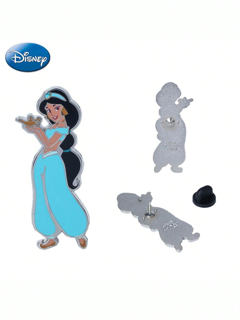 1Pc Disney Officially Licensed Collectible Enamel Princess Brooches Belle Jasmine Ariel and Other Beautiful Pins Cute Small Gifts Dress Accessories Pin for Clothes Bag Charm for Women Family Friends