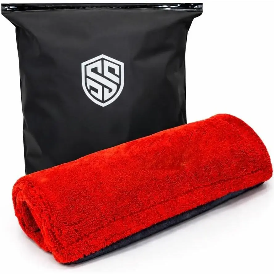 1200 GSM  Drying Towel -  20x28 Microfiber, Twisted Loop Edgeless Design - Scratch Free, Lint Free, Streak Free - Professional Detailer Tested - , , SUVs