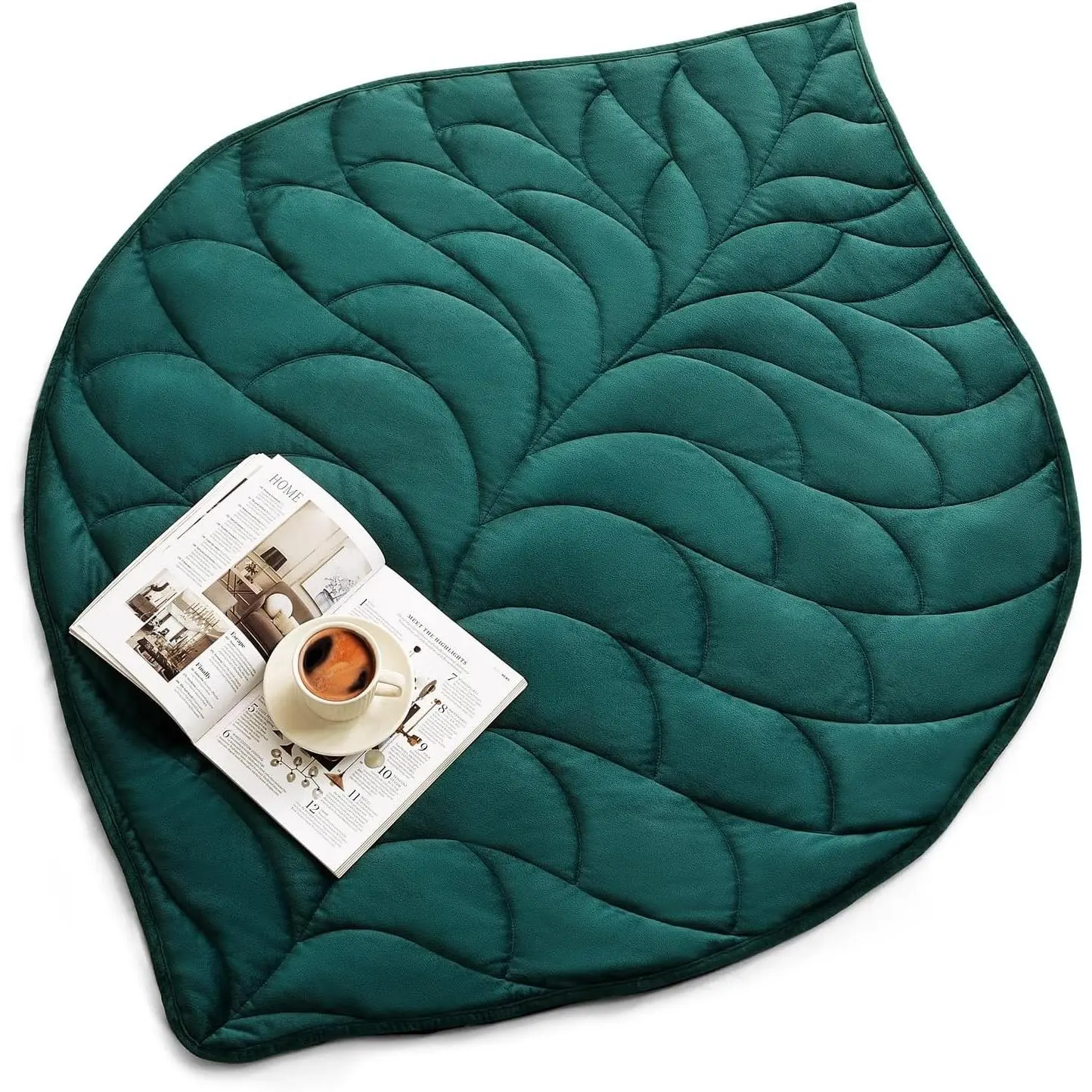 Weighted Lap Blanket 7 lbs 41" x 53", Cozy Luxury Crystal Velvet Small Weighted Blanket for Adults, Portable Travel Weighted Blanket for Relaxation, All-Season Blanket, Machine Washable, Green