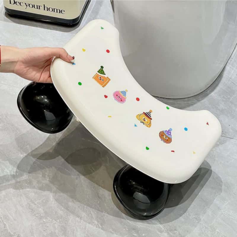 2026 New Model 15.35'x9.84'x6.3' Toilet Stool, Adult Toilet Seat Stool, Removable, Footrest Stool, Thickened Plastic Anti-Slip Toilet Stool, Squatting Stool, Home Use Stool, Suitable for Foot Rest, Portable Toilet Stool, Toilet Aid, Fits Various Room T